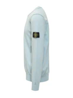 Crewneck Sweater with Sleeve Patch