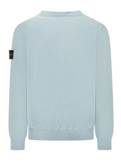 Crewneck Sweater with Sleeve Patch