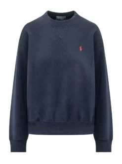 Crewneck Sweatshirt with Embroidery