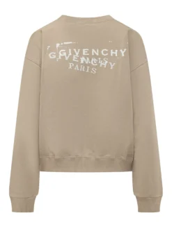 Crewneck Sweatshirt With Embroidered Logo