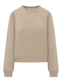 Crewneck Sweatshirt With Embroidered Logo