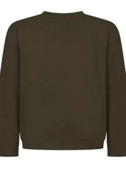 Crewneck Sweatshirt with Embossed Logo