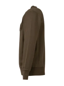 Crewneck Sweatshirt with Embroidered Front Logo
