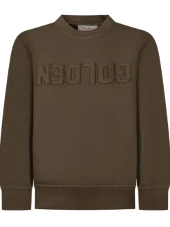 Crewneck Sweatshirt with Embroidered Front Logo
