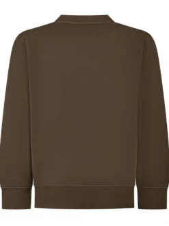 Crewneck Sweatshirt with Embroidered Front Logo