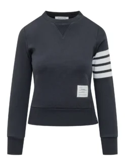 Crewneck Sweatshirt With Four Bars