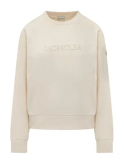 Crewneck Sweatshirt With Front Embroidery