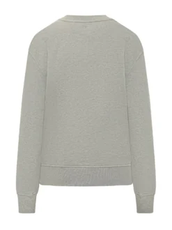 Crewneck Sweatshirt with Logo Patch