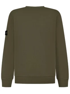 Crewneck Sweatshirt with Logo Patch