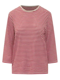 Crewneck Top with Stripes