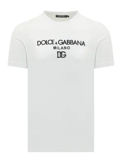 Crew-Neck T-Shirt with Embroidered Logo
