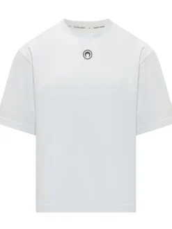 Crew Neck T-shirt with Embroidered Logo