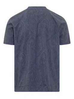 Crew Neck T-shirt With Paisley Pattern