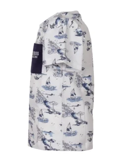Crewneck T-shirt with Print and Pocket