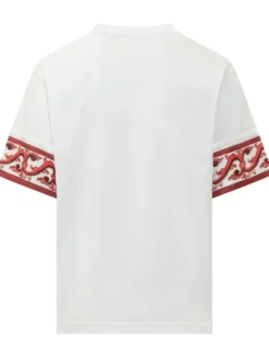 Crew Neck T-shirt with Printed Pocket