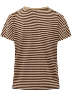 Crewneck T-Shirt with Stripes