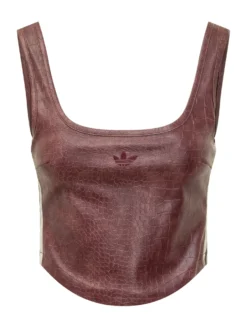 Croc Effect Corset with Wide Straps