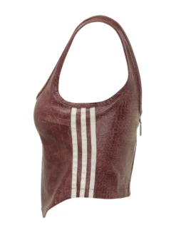 Croc Effect Corset with Wide Straps