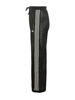 Crochet Pants with Side Stripes