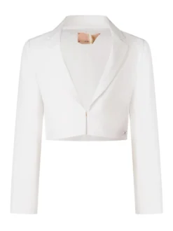 Cropped Blazer with Lapels