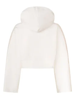 Cropped Hoodie with Zip and Hood