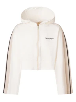 Cropped Hoodie with Zip and Hood