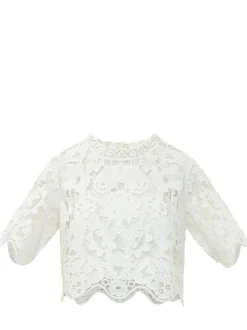 Cropped Lace T-shirt