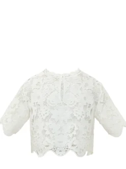 Cropped Lace T-shirt