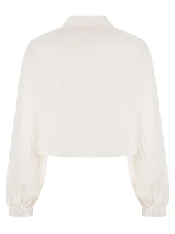 Cropped Shirt with Long Sleeves