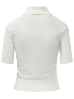 Cropped Short Sleeve Polo