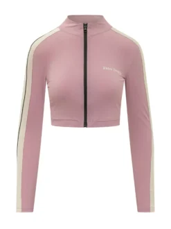 Cropped Sport Jacket with Zip and High Neck