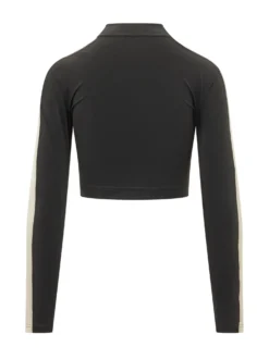Cropped Sport Jacket with Zip and High Neck