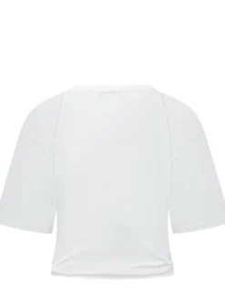 Cropped T-shirt with Animal Print Number