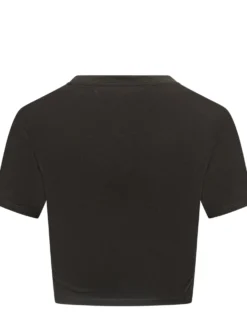 Cropped T-shirt with Graphic Print
