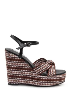 Cross Strap Wedge Sandals
