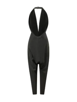 Deep Neck Zipped Jumpsuit
