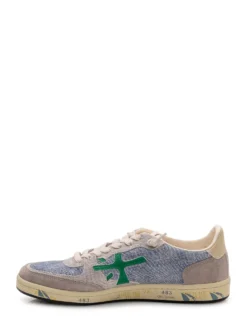 Denim and Suede Sneakers