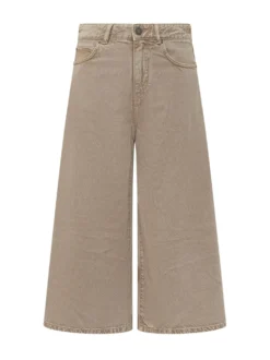 Denim Bermuda Shorts with Pockets