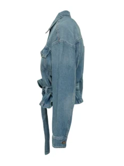 Denim Jacket with Belt