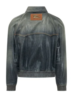Denim Jacket with Classic Collar