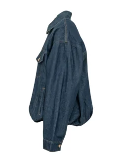 Denim Jacket with Pockets and Buttons
