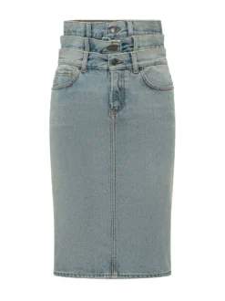 Denim Midi Skirt