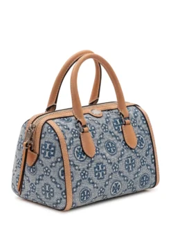 Denim Monogram Barrel Bag