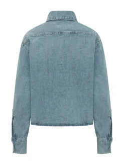 Denim Shirt with Patch Pocket