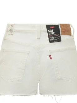 Denim Shorts With Frayed Hem