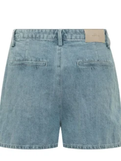 Denim Shorts with Pockets and Belt Loops