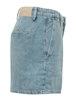 Denim Shorts with Pockets and Belt Loops
