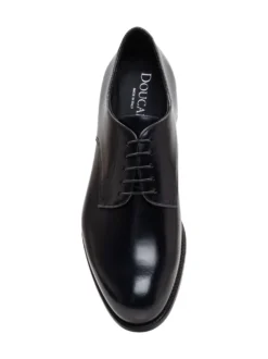Derby Shoes with Lace Up and Rounded Toe