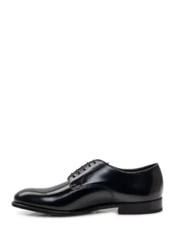 Derby Shoes with Lace Up and Rounded Toe
