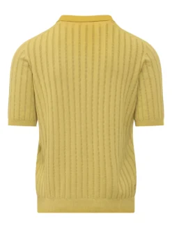 Derby Short Sleeve Ribbed Knit Polo